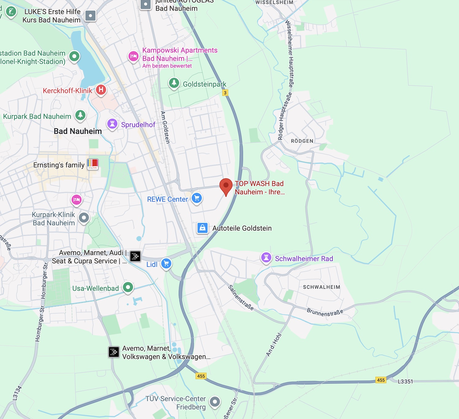 Map Bad Nauheim